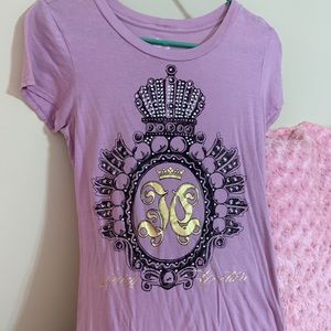 Lavender Juicy Couture shirt